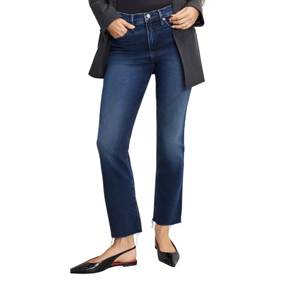 Good American Denim - GOOD AMERICAN Cropped Jeans Indigo Blue Size 6